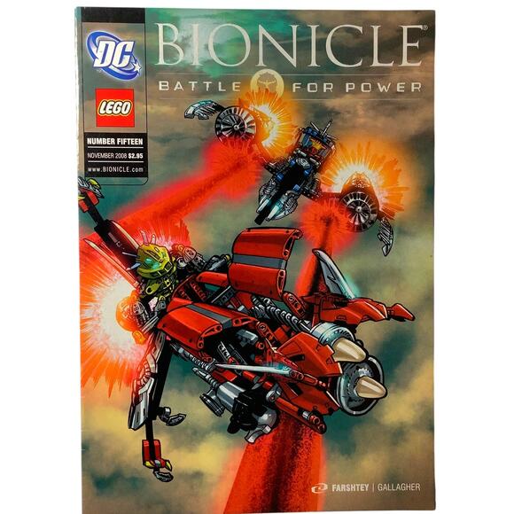 Bionicle Battle for Power #15, Lego, November 2008 DC Comics, NM 9.4 - Picture 1 of 4